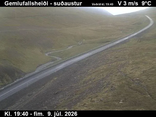 Gemlufallsheiði (til suðausturs)