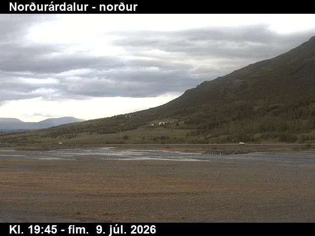 Norðurárdalur í Skagafirði (til norðurs)