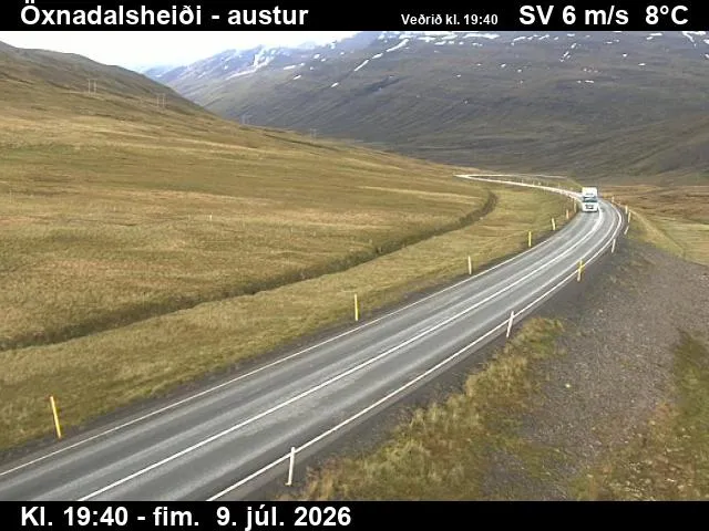 Öxnadalsheiði (til austurs)